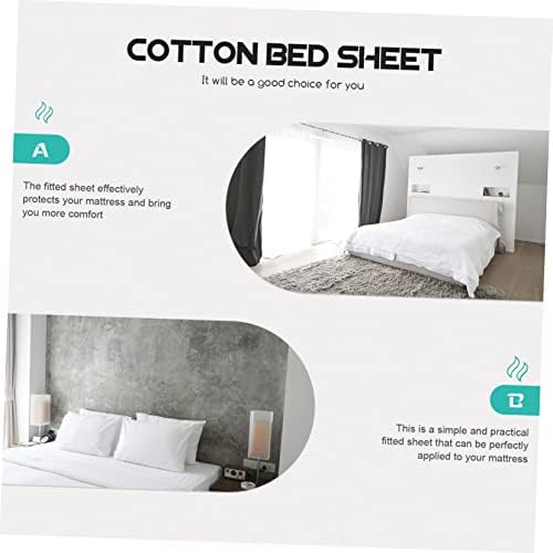 GAROZATION Cotton Fitted Sheet Twin Mattress Cover