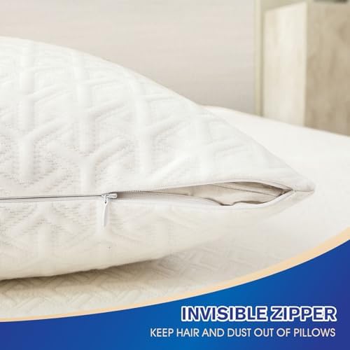 IMBLOO Luxury 3D Air Pillow Protectors Set of 2