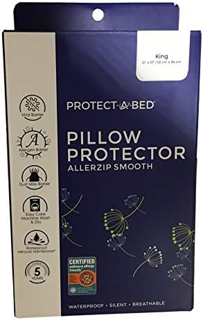Protect-A-Bed AllerZip Pillow Protector 2-Pack King Size