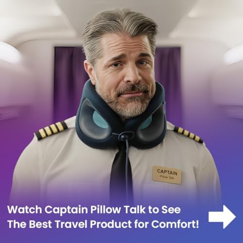 Cabeau Travel Pillow - Memory Foam Neck Support - Turquoise