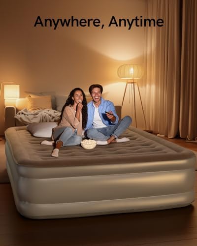 NatraCalm Air Mattress Queen with Built In Pump