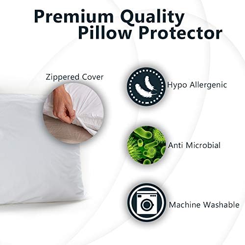 ComfiLife Waterproof Pillow Protectors for Queen Bed Size