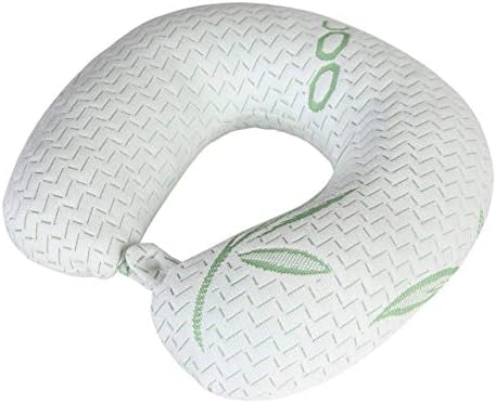 Elif Home Goods Bamboo Rayon Travel Pillow with Memory Foam 1