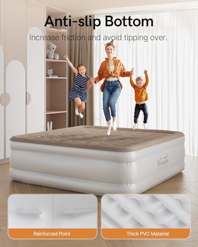 NatraCalm King Air Mattress with Built in Pump
