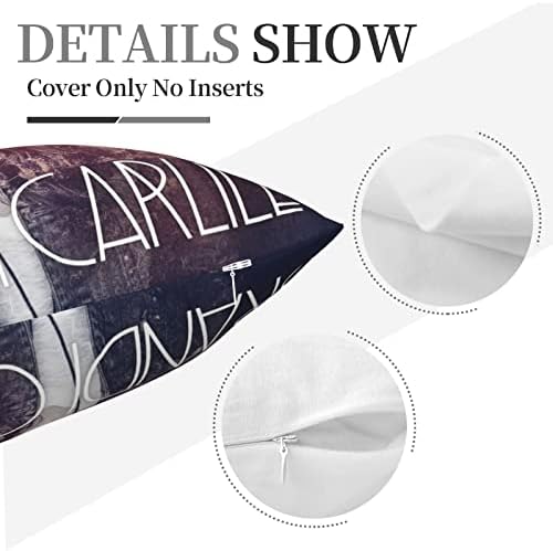 AMIOUDR 18x18 Throw Pillow Cover with Hidden Zipper