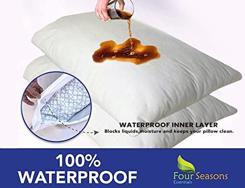 Four Seasons Essentials Standard Pillow Protectors Set of 2 1
