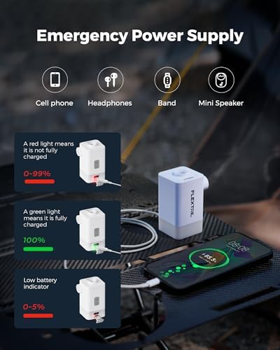 FLEXTAILGEAR Portable Air Pump with LED Light and 4800mAh Battery 1