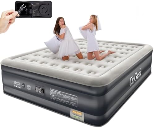 OhGeni Cal King Air Mattress with Built-in Pump