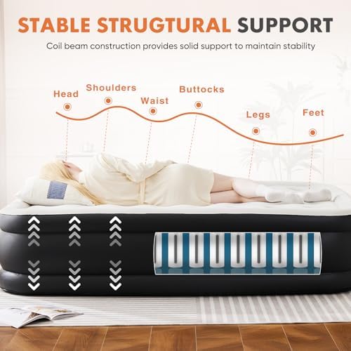 Elevon Queen Air Mattress with Built-in Pump