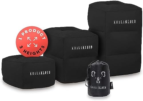 Koala Kloud 3 Travel Foot Rest - Inflatable Pillow for Plane Car Seats