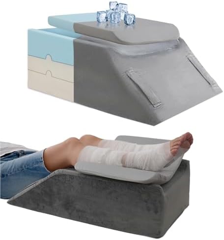 LOFE Adjustable Leg Elevation Pillow 6 Heights with Cooling Cover