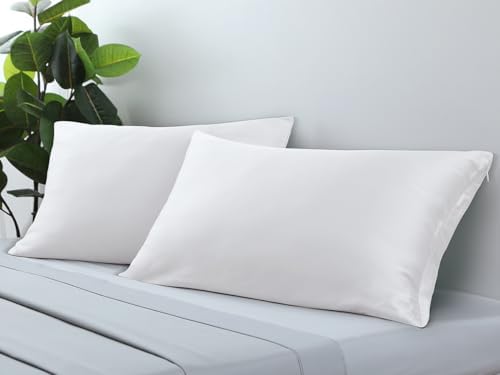 Zaizaihome Bamboo Viscose Pillow Protectors Set of 2 Zippered 26x20 Inch
