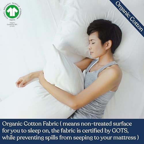 Delara Organic Pillow Protectors with Zipped Closure