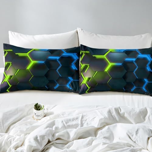 Castle Fairy 3D Honeycomb Sheet Set with Neon Lights