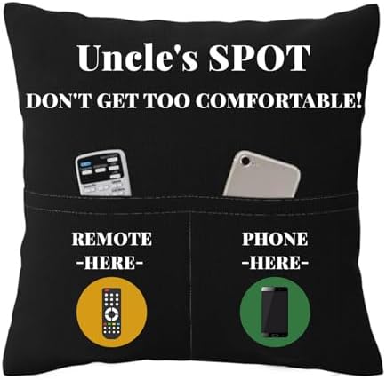 Zkbszn Remote Control Linen Pillowcase Home Decor Storage