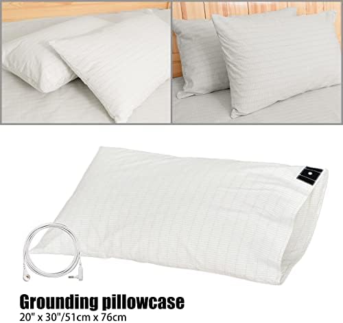 NIULAFR Grounding Pillowcase Queen Size with 15ft Cord