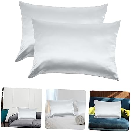 HOLIDYOYO 2pcs Cooling Polyester Pillow Covers with Zipper