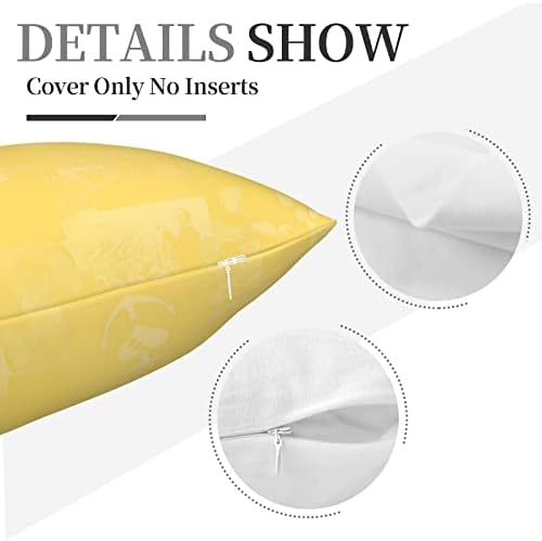 AMIOUDR 18x18 inch Throw Pillow Covers with Hidden Zipper 1