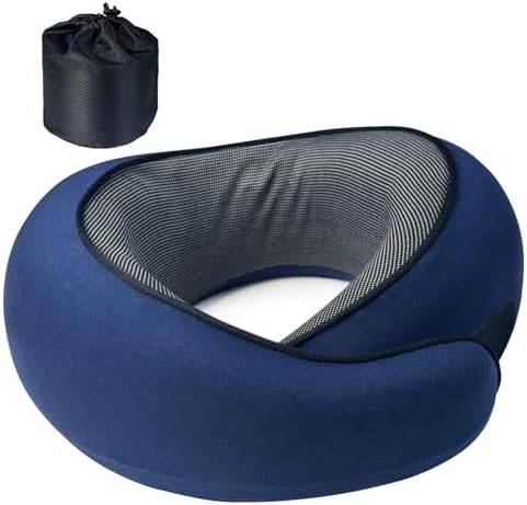 Travel Pillow with 360 Neck Support and Memory Foam