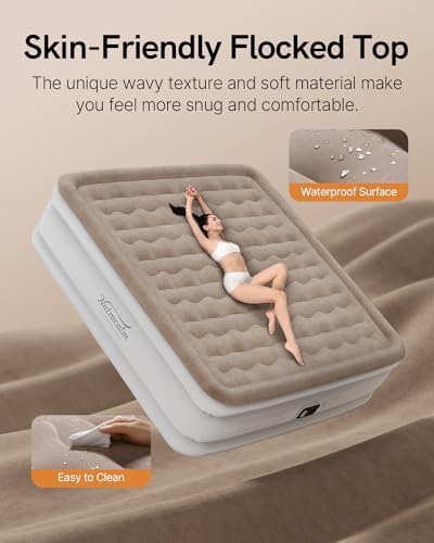 NatraCalm King Air Mattress with Built in Pump