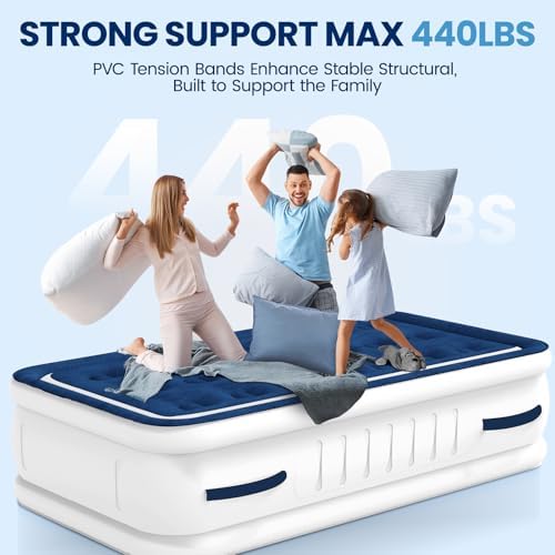 KINGJERRY Twin Air Mattress with Pump and Handles