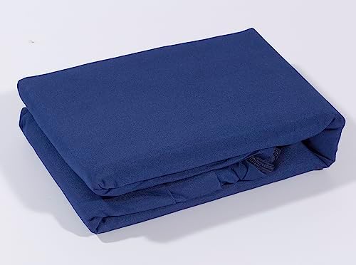 MICROPUFF Zippered Pillow Protectors 2 Pack Navy