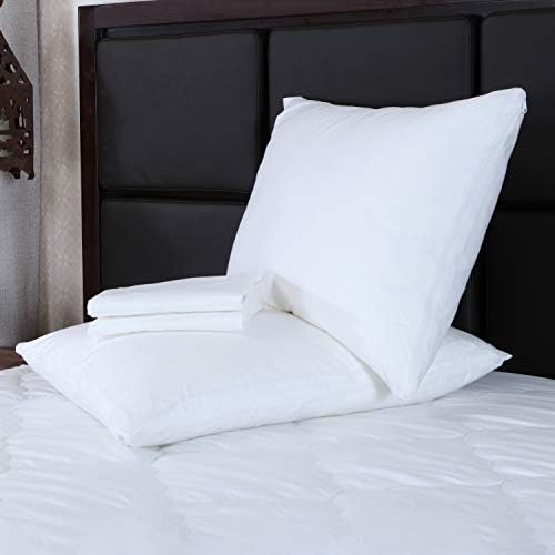 Right Choice Bedding Cotton Pillow Protectors with Zipper Set of 2