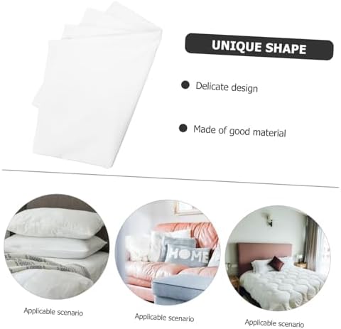 2pcs Solid Cotton Pillowcases with Zipper Closure Breathable Pillow Protectors