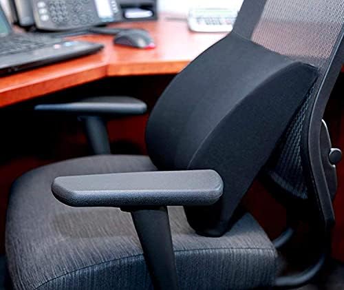DMI Lumbar Support Pillow for Chair Contoured Foam Black 1
