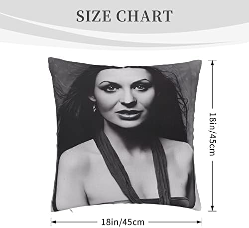 AMIOUDR Crystal Singer Gayle Throw Pillow Cover 18x18