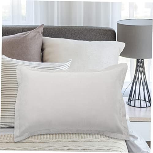 2Pcs Solid Brushed Microfiber Pillow Cases Soft Fade-Resistant Easy Care Pillow Covers