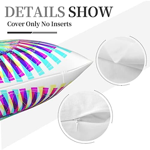 AMIOUDR Throw Pillow Covers 18x18 Square Pillowcase Bed Decor