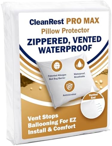 CleanRest Pro Max Pillow Protector Standard Queen 1