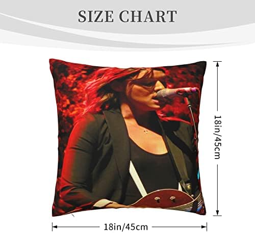 AMIOUDR 18x18 Square Pillowcase with Hidden Zipper