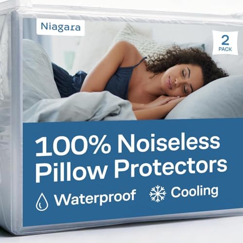 Niagara Sleep Solution Bamboo Pillow Protector - 20x26 Inches Waterproof Viscose