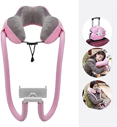 SPYMINNPOO U Shaped Neck Pillow with Phone Holder for Travel Office