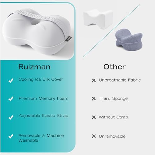 Ruizman Cooling Knee Pillow for Side Sleepers
