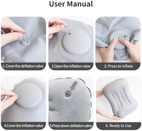 Ultralight Inflatable Travel Pillow - Dark Blue