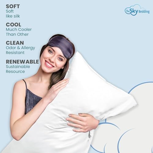 The Sky Bedding Body Pillowcase - 500 Thread Count Egyptian Cotton with Zipper Closure