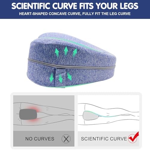 2025 Hip Alignment Pillow for Side Sleepers with Adjustable Strap