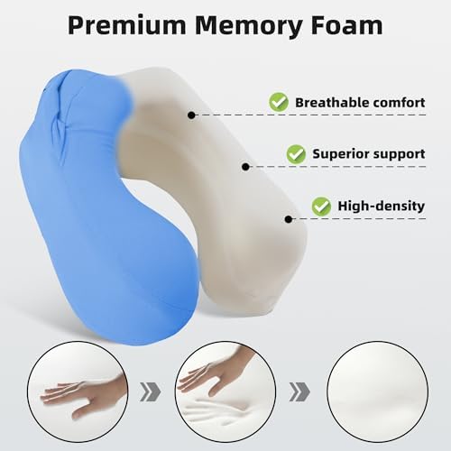 ALLINCOZY Privacy Hood Travel Pillow for Kids Adults