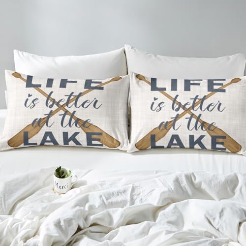 Castle Fairy Lake Life Fitted Sheet Set with 2 Pillowcases