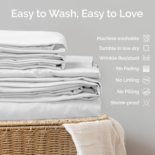 Bamtek Queen Size Set of 2 Cooling Pillowcases