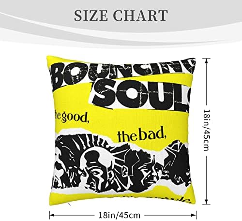 AMIOUDR Bouncing Rock Throw Pillow Covers 18x18