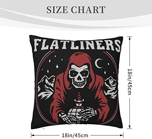 AMIOUDR Rock Flatliners Throw Pillow Covers 18x18 1