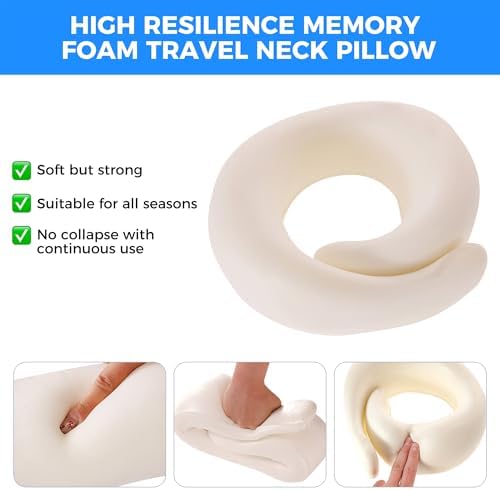 Tri-tra Travel Pillow with 360 Support and Breathable Cover