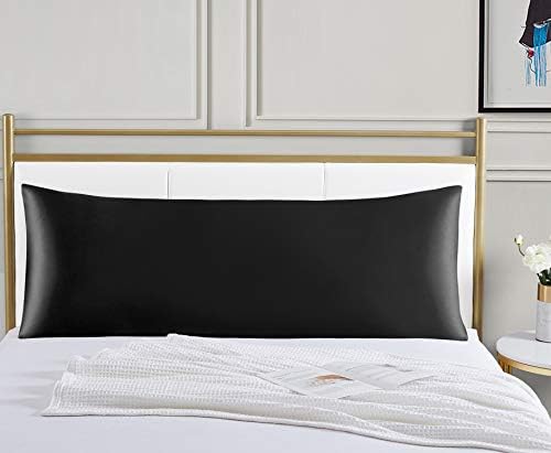 Mellanni Pure Silk Pillowcase Body Size - Black