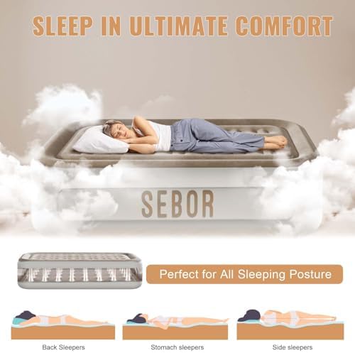 Sebor Queen Air Mattress with Built in Pump
