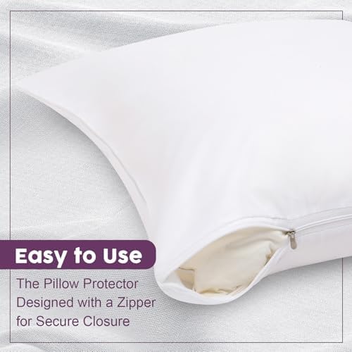 Shimeyao 12 Pcs Zippered Pillow Protectors Bulk Standard Size