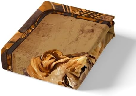 Castle Fairy Lion Bed Sheet Set Twin Size 3D Wildlife